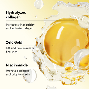 Masque facial au collagène et or 24 carats Lanbena Private Label Cosmetics pour femmes, masque nettoyant en profondeur pour le visage - Product Image 3