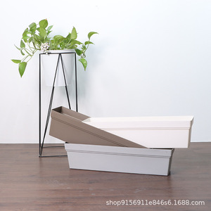 <span class=keywords><strong>Maceta</strong></span> <span class=keywords><strong>Rectangular</strong></span> <span class=keywords><strong>Grande</strong></span> para Jardín o Balcón, de PP Grueso, Transpirable, Duradera, Diseño Moderno y Simple - Product Image 2