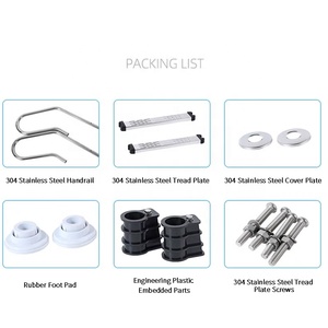 Tubo de acero inoxidable de 42mm 304 316 Escalera mecánica integrada para piscinas con escalera 2 pisos <span class=keywords><strong>3</strong></span> pisos 4 pisos Opciones para piscinas - Product Image 5