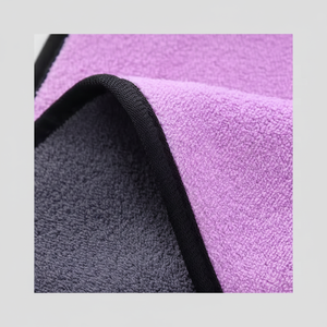Serviette de lavage de voiture en microfibre à séchage rapide tissée en polaire corail sans bord professionnel 500GSM - Product Image 1