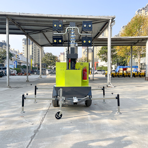 Heavy Duty 5700W Remolque Altura de elevación con control remoto 4M-9M Operación de alivio de desastres Torre de iluminación Generador diesel ligero - Product Image 4