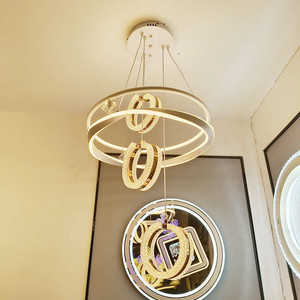 Lampadario Moderno da Soffitto 120W 220V/110V 3CCT+Telecomando per Illuminazione Decorativa Domestica 2026 - Product Image 4