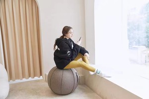 Fauteuil-ballon FDFIT 65 cm pour le bureau, la maison, le Pilates, les exercices de yoga, avec housse pour la maison, les bureaux, l'entraînement d'équilibre, le yoga. - Product Image 6