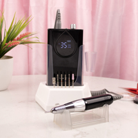 Perceuse électrique professionnelle à ongles à gradient certifiée CE & ROHS de marque privée perceuse à ongles rechargeable 35000 tr/min