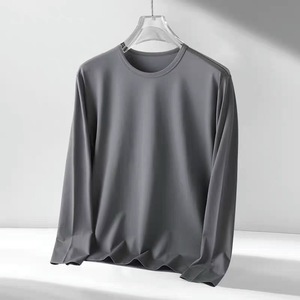 T-shirt à manches longues col rond pour <span class=keywords><strong>homme</strong></span>, couche de base légère, à porter à l'intérieur ou à l'extérieur, polyvalent, confortable et personnalisable - Product Image 5
