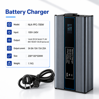 Chargeur universel pour véhicule électrique 700W 100-240V, portable, numérique, réglable, pour moto et tricycle