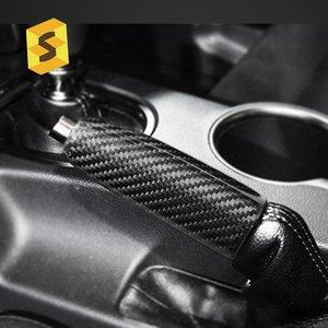 ES N-YM-094ขายส่งโรงงานราคาคาร์บอนไ<span class=keywords><strong>ฟ</strong></span>เบ<span class=keywords><strong>อร</strong></span>์ Handbrake <span class=keywords><strong>ส</strong></span>ำหรับ Ford Mustang คาร์บอนไ<span class=keywords><strong>ฟ</strong></span>เบ<span class=keywords><strong>อร</strong></span>์รถอุปกรณ์เสริม - Product Image 2