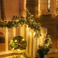 Guirlande lumineuse en forme de pétard, fil de cuivre, 8 modes, télécommande, minuterie, clignotement, défilement, pour arbre, chambre, fenêtre, décoration de festival