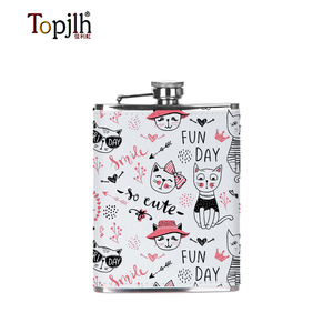 Topjlh Venta caliente 6oz Sublimación Cuero <span class=keywords><strong>Peltre</strong></span> Hip Flask Sleeve - Product Image 6