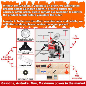 Meilleure tondeuse à gazon herbe bois machine de découpe verger 4 temps Power String Trimmer - Product Image 2