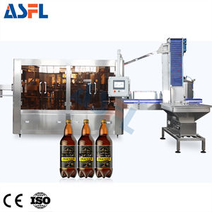 Nouveau produit rentable, ligne de remplissage et d'emballage automatique de bouteilles en verre de boissons gazeuses de 500 ml, contrôlée par PLC, 6000-8000 BPH - Product Image 1