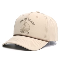 Fabrieksgemaakte outdoor zonnehoeden golfpetten 5-paneels borduurwerk gorras licht gebogen klep touw lasergesneden gat baseball caps