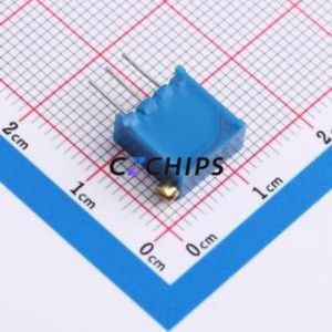 Resistencia Ajustable/Potenciómetro 3296X-1-501LF, Componente de Orificio Pasante (THT)-3P, 9.5x4.9mm, Resistencia de 500 Ohmios, 10%, 500mW, 250ppm ℃ - Product Image 2