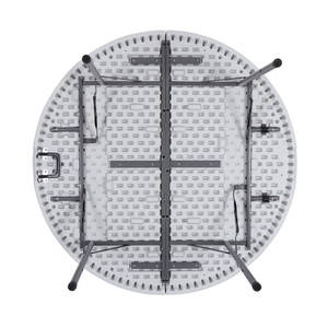 โต๊ะพลาสติกพับได้ทรงกลมแบบขายส่ง โต๊ะพับพกพาสำหรับใช้ในร่มและกลางแจ้ง ปิกนิก แคมป์ปิ้<span class=keywords><strong>ง</strong></span> และงานอีเว้นท์ - Product Image 4