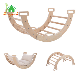 Juguetes de Escalada de Madera Montessori Multifuncionales, Gimnasio para Bebés <span class=keywords><strong>Lovevery</strong></span> con Formas Geométricas para Sala de Juegos y Aprendizaje - Product Image 1