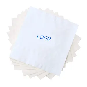 Großhandel Custom Logo Einweg umwelt freundliche 23 cm Cocktail papier Servietten gewebe