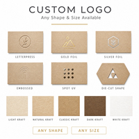 Tarjetas de Visita Ecológicas de Papel Kraft de 600 g/m², Tamaño y Color Personalizados para Marcas Boutique y Promoción en Ferias Comerciales, Suministro al por Mayor