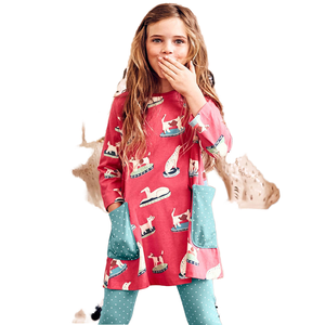 <span class=keywords><strong>Ropa</strong></span> para niños <span class=keywords><strong>de</strong></span> marca <span class=keywords><strong>de</strong></span> estilo americano europeo Vestido acampanado con estampado <span class=keywords><strong>de</strong></span> cachorros para niñas con mangas largas para primavera y otoño - Product Image 6