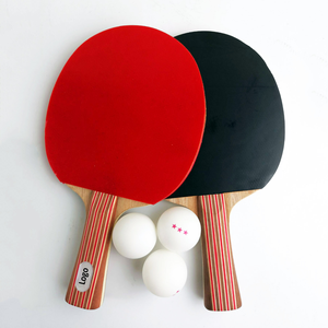 Raqueta de tenis de mesa de madera duradera al por mayor con púas de goma, mango recto, ligera, para práctica diaria - Product Image 5