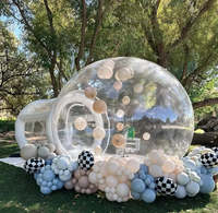 Dôme gonflable géant transparent en PVC pour l'extérieur, 2,5 m, pour fêtes d'enfants, publicité, structures gonflables