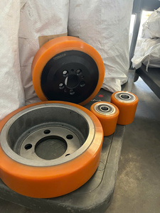 Robust Orange PU and Stainless Steel Iron Core Caster Wheel and Roller Kit 4 5 6 8 Inch for <b>Material</b> <b>Handling</b> Equipment - Product Image 2