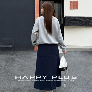 Sudadera Runqi Gris con Bloques de Color y Manga Raglán, Top Casual de Talla Grande para Mujer con Cremallera, de Algodón Tejido de Manga Larga - Product Image 4