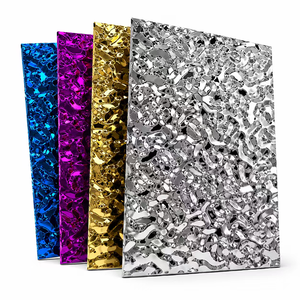 Série Sovereign, plaque en acier inoxydable plaqué <span class=keywords><strong>or</strong></span> PVD, motif d'ondulation d'eau, plaque en acier inoxydable 304, revêtement mural architectural, livraison en 48h, <span class=keywords><strong>vente</strong></span> - Product Image 4