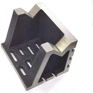 Assorted Modern Heavy-Duty 6" X Vee Angle Iron Cast Plates Stress Relieved <b>Work</b>-Holding Clamping Milling Engineering <b>Table</b> - Product Image 1