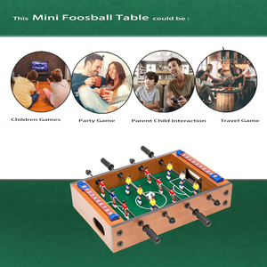 Juego de fútbol pequeño juego de mesa de futbolín divertido Mini futbolín para niños mesa de madera personalizada Unisex madera de ingeniería - Product Image 4
