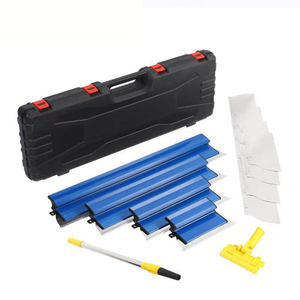 Spatule de finition industrielle en acier inoxydable pour murs et sols, outil de nivellement et de raclage - Product Image 3