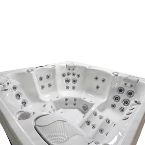 2025 bianco acrilico di lusso 6 persone <span class=keywords><strong>jacuzzi</strong></span> all'aperto spa piscina sexy massaggi vasche idromassaggio all'aperto spa - Product Image 2