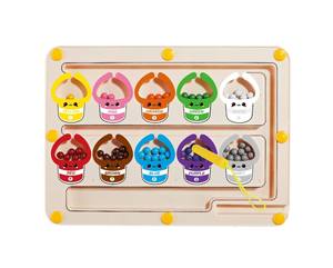 Giocattoli educativi per bambini <span class=keywords><strong>casa</strong></span> dei funghi <span class=keywords><strong>colore</strong></span> e conteggio del labirinto gioco di Puzzle numero Maze Board - Product Image 3
