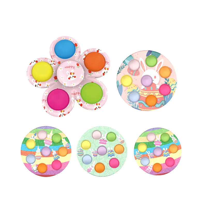 Wholesale 2022 Ostern Mainan Anak Kids Anti Stress Fidget Sensory Easter Bunny Egg Bubble Toys