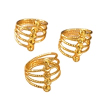 Bague ajustable tendance multi-perles, motif ciel étoilé et forme géométrique, en cuivre plaqué or, bijou pour fiançailles et soirées