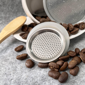 Filtro de <span class=keywords><strong>Café</strong></span> de Repuesto <span class=keywords><strong>para</strong></span> Cafetera Espresso de Estufa, 2/4/6/9 Tazas, Infusor de Malla de Acero Inoxidable - Product Image 2