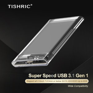 TISHRIC casing Hard Drive 2.5 inci, penutup USB 3.0 ke SATA eksternal HD ssd <span class=keywords><strong>M</strong></span>.2 NVME Mobile eksternal HDD untuk PC Laptop - Product Image 3