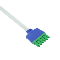 Kompatibel untuk Kabel Leadwire ECG Sekali Pakai Drager Multi Med Plus 6 Lead AHA Grabber Ecg Cable