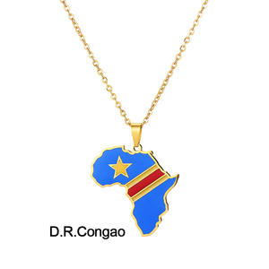 Collier carte personnalisé Collier pendentif carte africaine du <span class=keywords><strong>Cap</strong></span>-<span class=keywords><strong>Vert</strong></span> - Product Image 4