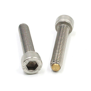 Din912 # 8-32 # Vis à tête hexagonale 10-32 <span class=keywords><strong>M2</strong></span>-M16, boulon en acier inoxydable A2-70 de haute précision avec bande en nylon autobloquante - Product Image 2