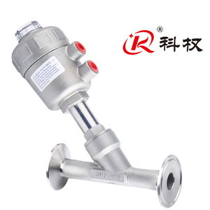 วาล์วปรับมุมแบบนิวแมติกสำหรับวิทยาศาสตร์และเทคโนโลยี DN15 Dn50 แบบ Tri Clamp ซีลแข็ง ทนต่อไอน้ำ ชนิด Y - Product Image 5