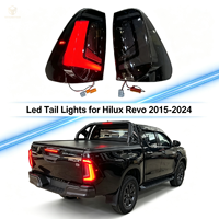 Kit de conversion de feux arrière LED pour Hilux Revo 2015-2024, systèmes d'éclairage Revo Reference Travo 2026, avec couvercles de lampe noir fumé