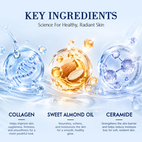 Crème hydratante raffermissante au collagène et aux céramides Disaar 50g – Redéfinit les contours du visage, hydratation intense avec huile d'amande douce – Vente en gros