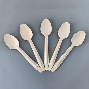 可持续环保产品 餐叉、刀、勺子 旅行装餐具 木制一次性餐具 包装勺子 - Product Image 4