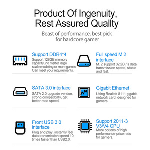 X99M-H2 Motherboard Komputer Mendukung LGA2011-<span class=keywords><strong>3</strong></span> V4/V3 CPU DDR4 128GB Memori Matx Game Kantor Desktop Motherboard - Product Image 4