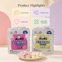 Aimo Gaufrettes Croustillantes Sucrées - Saveur Fromage & Fruité - 27 Grammes - Prêtes à Servir - Durée de Conservation 12 Mois - En Conserve