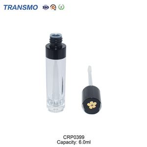 Tubes ronds noirs vides pour brillant à lèvres, emballage en plastique transparent mignon pour baume à lèvres avec bouchon à vis pour fard à joues et soins de la peau - Product Image 1