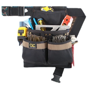 Bolsas de herramientas de fabricante de muestra gratuita con un bolsillo en la cintura y un bolsillo de piel de vaca para carpintería y arte de uñas que resiste el desgaste - Product Image 1