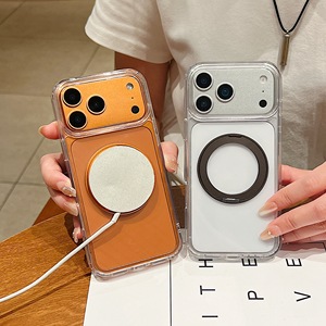 เคสโทรศัพท์กันกระแทกใสพิเศษสำหรับ iPhone 18 17 16 15 14 Pro Max พร้อมขาตั้งโลหะแม่เหล็กหมุนได้ 360 องศา - Product Image 2