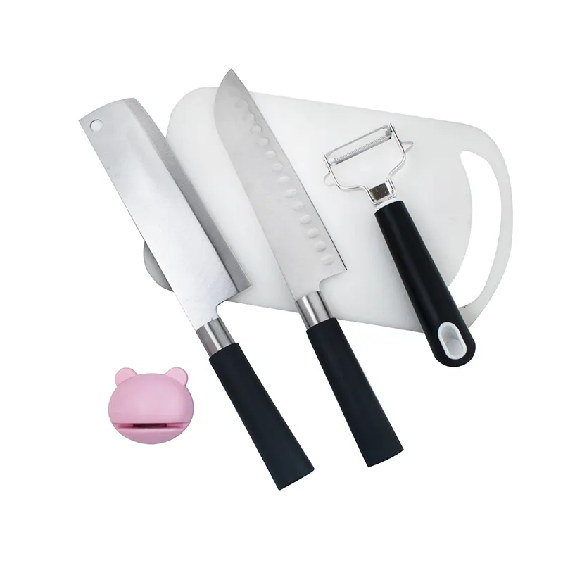 Nhà bếp dao kéo đầu bếp và thịt dao Peeler Cutter với phục vụ hội đồng quản trị