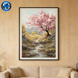 Peintures imprimées ou faites à la main et arts muraux pour salon, design <span class=keywords><strong>sur</strong></span> toile huilée pour salon, couloir, <span class=keywords><strong>papier</strong></span> <span class=keywords><strong>peint</strong></span> mural 3D - Product Image 2